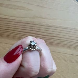 Pandora silver and gold ring